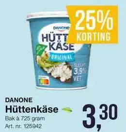 Bidfood Danone Hüttenkäse 25% Korting aanbieding