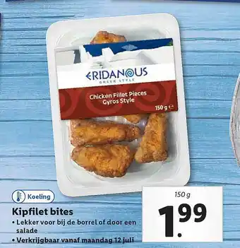 Lidl Eridanous Kipfilet Bites aanbieding