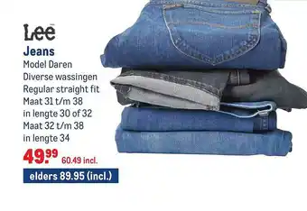 Makro Lee Jeans Model Daren aanbieding