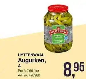 Bidfood Uyttenwaal Augurken, A aanbieding