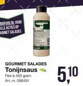 Bidfood Gourmet Salades Tonijnsaus aanbieding