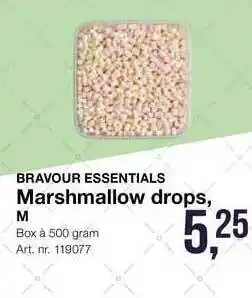 Bidfood Bravour Essentials Marshmallow Drops, M aanbieding