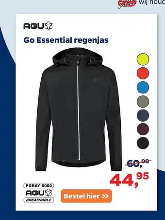 Bike Totaal Go essential regenjas aanbieding