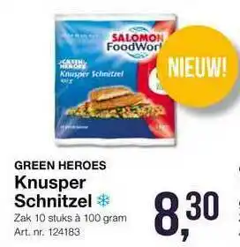 Bidfood Green Heroes Knusper Schnitzel aanbieding