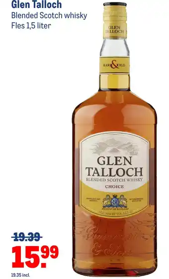 Makro Glen talloch blended scotch whisky aanbieding