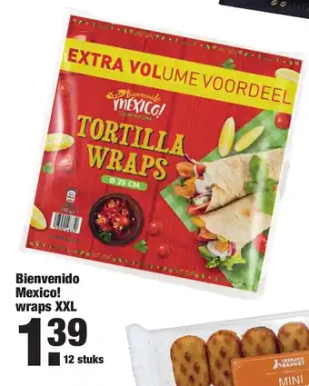 ALDI Bienvenido Mexico Tortillawraps 12st aanbieding