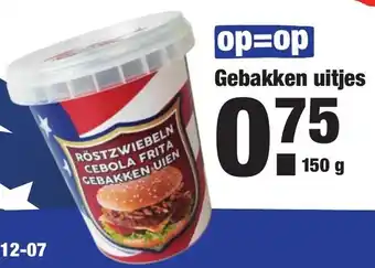 ALDI Gebakken uitjes 150g aanbieding