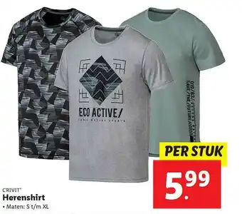 Lidl Crivit Herenshirt aanbieding