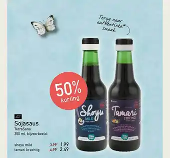 Ekoplaza Sojasaus TerraSana 50% Korting 250ml aanbieding