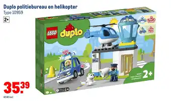 Makro Duplo politiebureau en helikopter type 10959 aanbieding