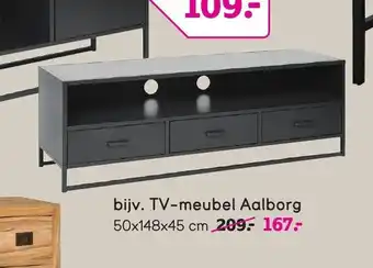 Leen Bakker TV-meubel Aalborg 50x148x45 cm aanbieding