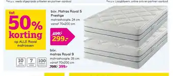 Leen Bakker Matras Royal 5 Prestige aanbieding