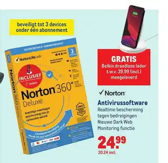 Makro Norton Antivirussoftware aanbieding