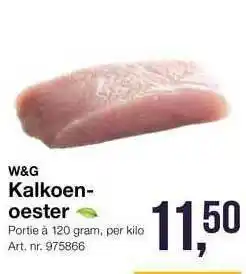 Bidfood W&G Kalkoenoester 120g aanbieding