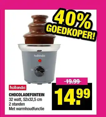 Big Bazar Hollandia Chocoladefontein aanbieding