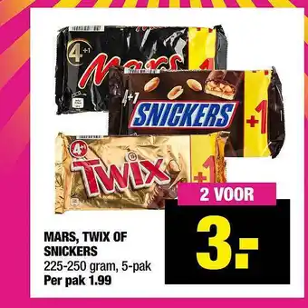 Big Bazar Mars, Twix Of Snickers aanbieding