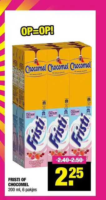 Big Bazar Fristi Of Chocomel 200ml aanbieding