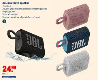 Makro Jbl bluetooth speaker aanbieding