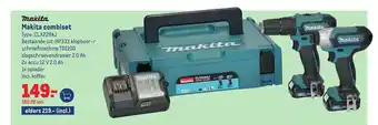 Makro Makita Combiset HP333 Klopboor--Schroefmachine TD110D Slagrschroevendraaier 2.0 Ah aanbieding