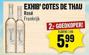 Dirck 3 Exhib' Coted De Thau Rosé aanbieding