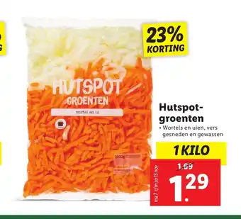 Lidl Hutspot-groenten 1 kilo aanbieding