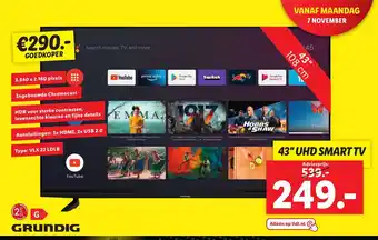 Lidl UHD Smart TV 43" aanbieding