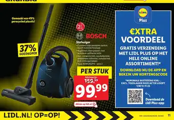 Lidl Bosch Stofzuiger Type: BGB2BU1T5 -serie 2 aanbieding