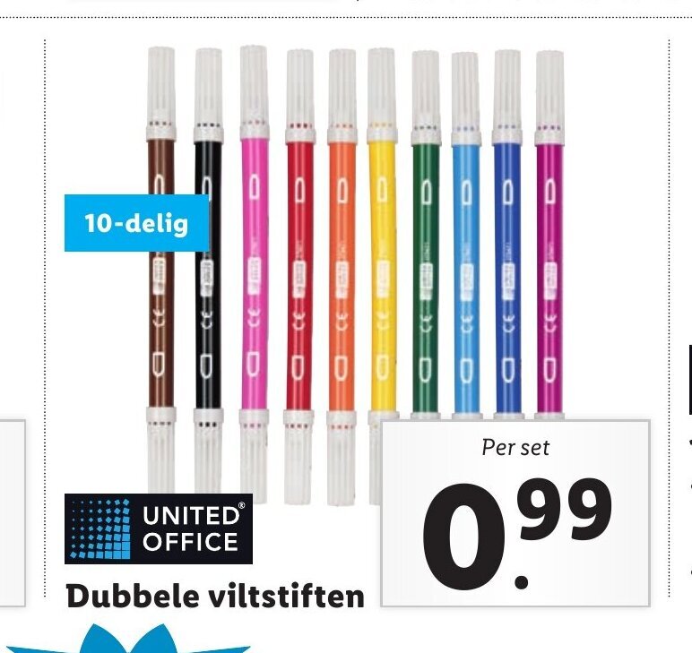 Set van 10 fijne stiften Uni-Ball Essential Colors Emott - Viltstiften | fnac België