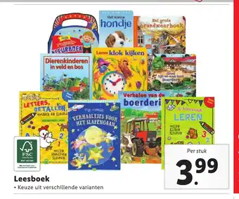 Lidl Leesboek aanbieding