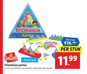 Lidl Goliath Triominos junior aanbieding