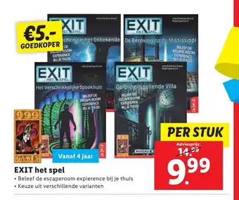 Lidl Exit het spel aanbieding