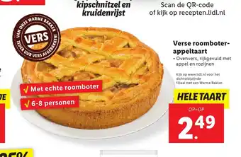 Lidl Verse roomboter-appeltaart aanbieding