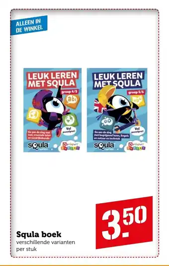 Coop Squla boek aanbieding