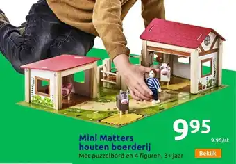 Action Mini matters houten boerderij aanbieding