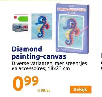 Action Diamond painting-canvas aanbieding