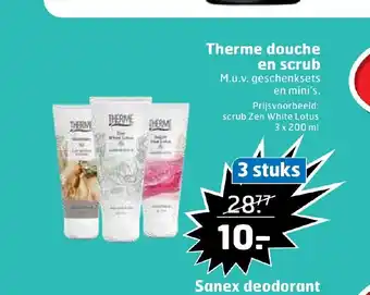 Trekpleister Therme douche en scrub 3 x 200 ml aanbieding