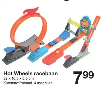 Zeeman Hot Wheels racebbaan 32 x 10,5 x 5,5 cm aanbieding