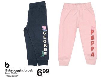 Zeeman Baby joggingbroek aanbieding