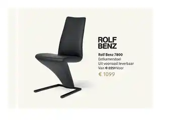 Piet Klerkx Rolf benz 7800 eetkamerstoel aanbieding