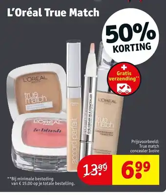 Kruidvat L'Oreal True Match aanbieding