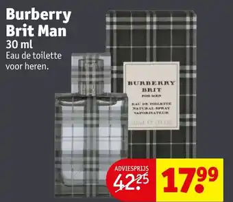 Kruidvat Burberry Brit Man 30 ml aanbieding