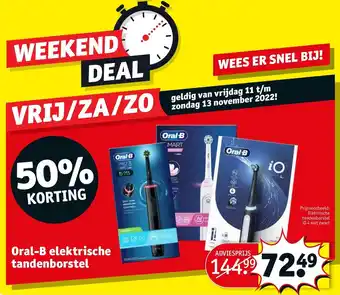 Kruidvat Oral-B elektrische tandenborstel aanbieding