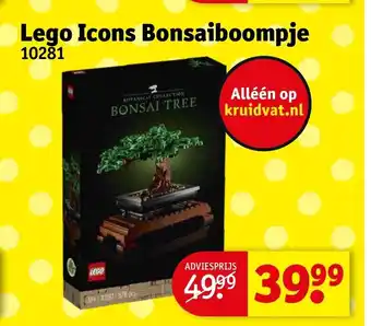 Kruidvat Lego Icons Bonsaiboompje aanbieding