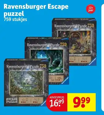 Kruidvat Ravensburger Escape puzzel 759 stukjes aanbieding