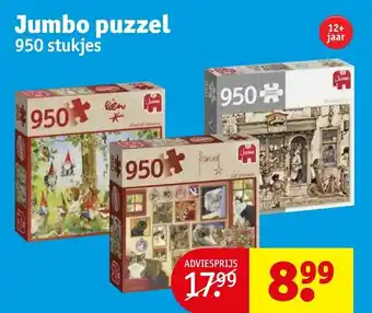 Kruidvat Jumbo puzzel 950 stukjes aanbieding