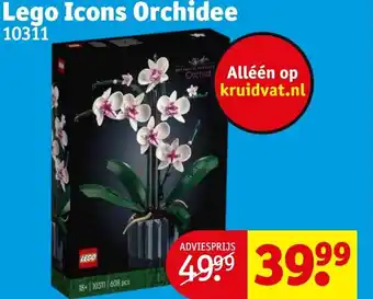 Kruidvat Lego Icons Orchidee aanbieding