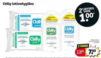 Kruidvat Chilly intiemhygiene aanbieding