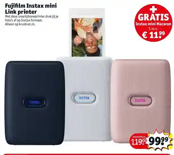Kruidvat Fujifilm Instax mini Link printer aanbieding