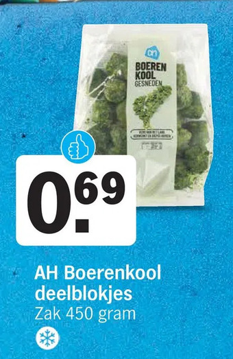 Albert Heijn Ah boerenkool deelblokjes aanbieding