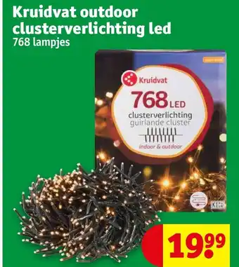 Kruidvat Outdoor clusterverlichting led 768 lampjes aanbieding